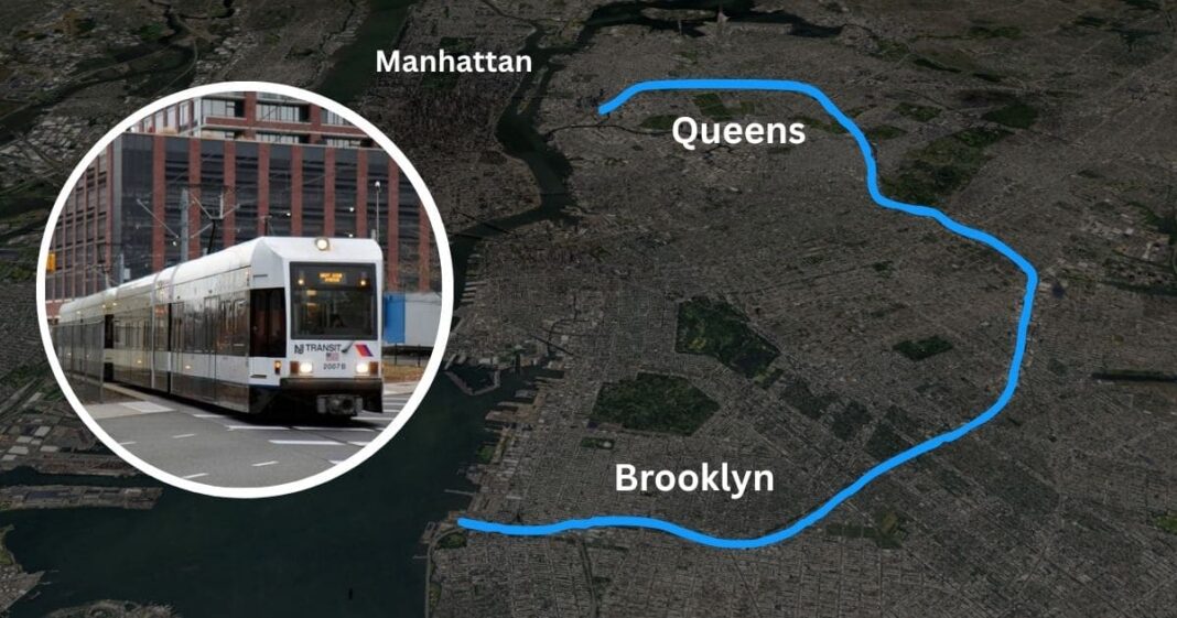 Interborough Express Map IBX