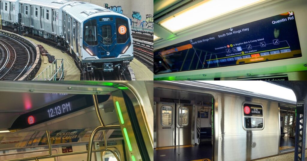 MTA R211 Subway Cars on B Line
