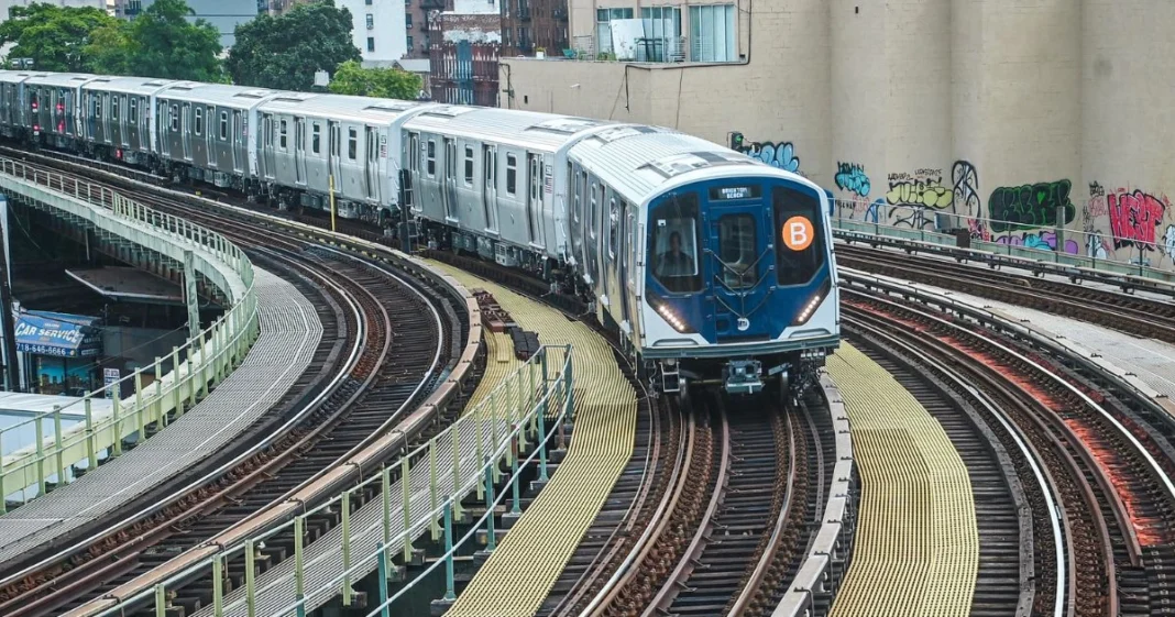 MTA R211 Subway Cars on B Line